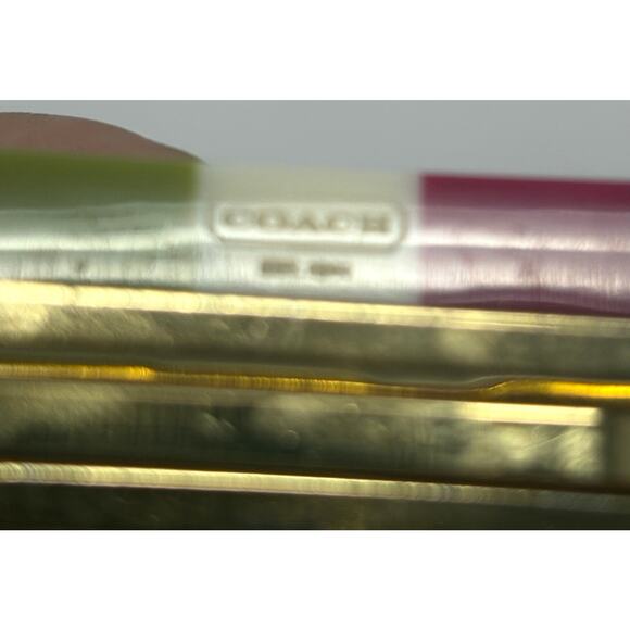 Coach Rainbow Stripe Hair Barrette Clip – Vintage Rare Collectible discontinued - Picture 3 of 3